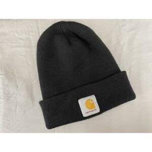 Carhartt Unisex Hat Knit Cuffed Black Beanie Watch Classic OSFM